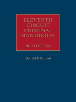 cover image of Eleventh Circuit Criminal Handbook
